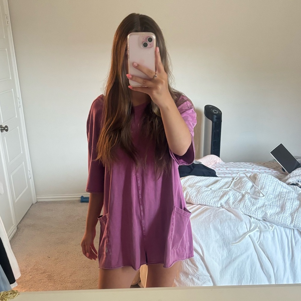 Free People Movement Hot Shot Tee Romper